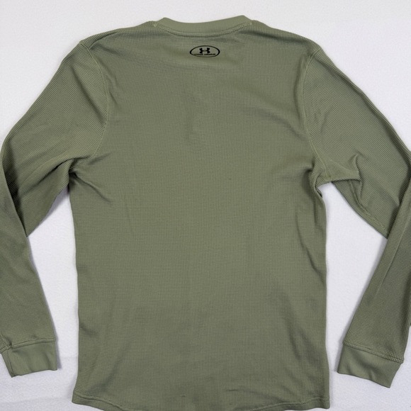 Lot of 2 Under Armour Mens Waffle Knit Henley Shirts Navy Olive Green Small - Picture 16 of 16